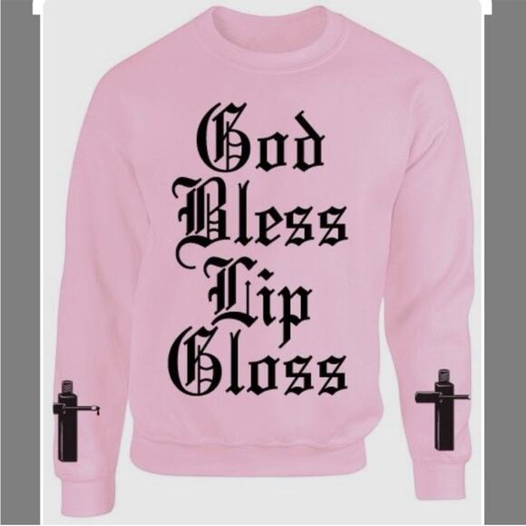 Jeffree Star Tops - Jeffree Star Beauty Forever Pink Graphic Crewneck Sweatshirt, Size Large, NWOT